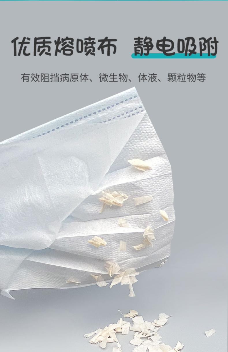 海氏海諾A108一次性醫用外科兒童口罩圖片5