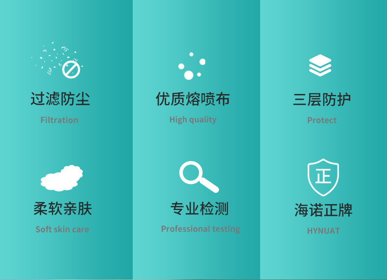 海氏海諾A108一次性醫用外科兒童口罩圖片1
