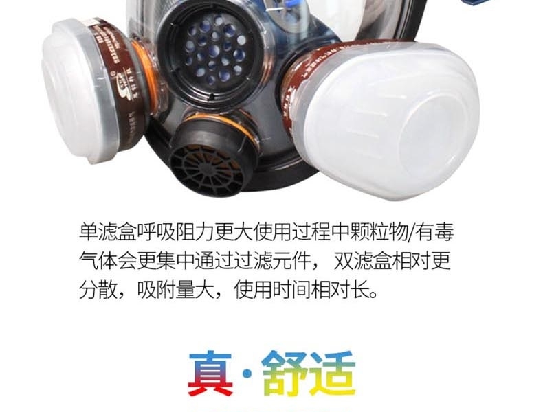 思創ST-S100-1硅膠球面防毒面具圖片7
