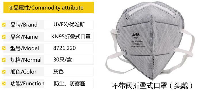UVEX優唯斯8721220silv-Air1220防毒口罩圖片1