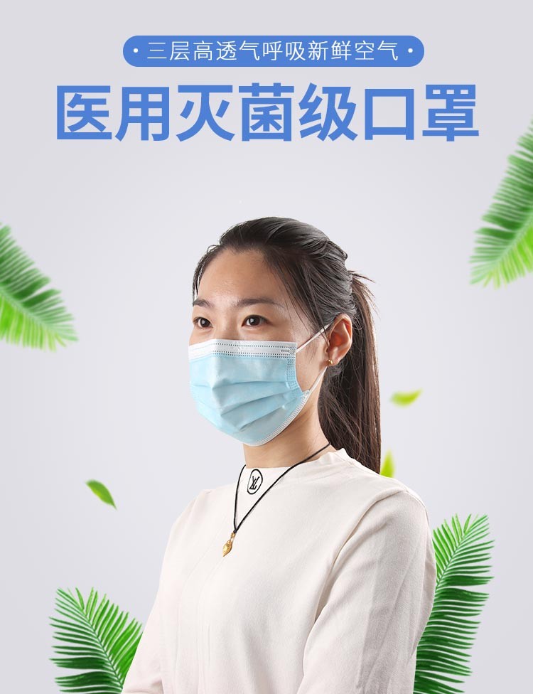 利康醫用外科口罩滅菌醫用口罩10片裝圖片1