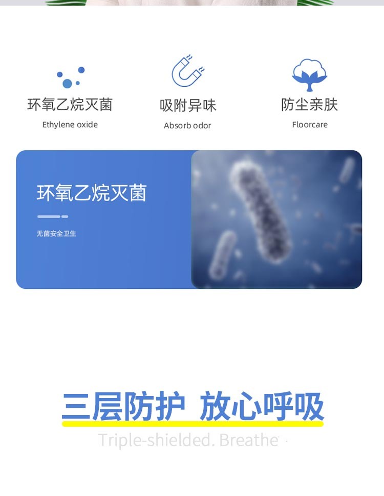 利康醫用外科口罩滅菌醫用口罩10片裝圖片2