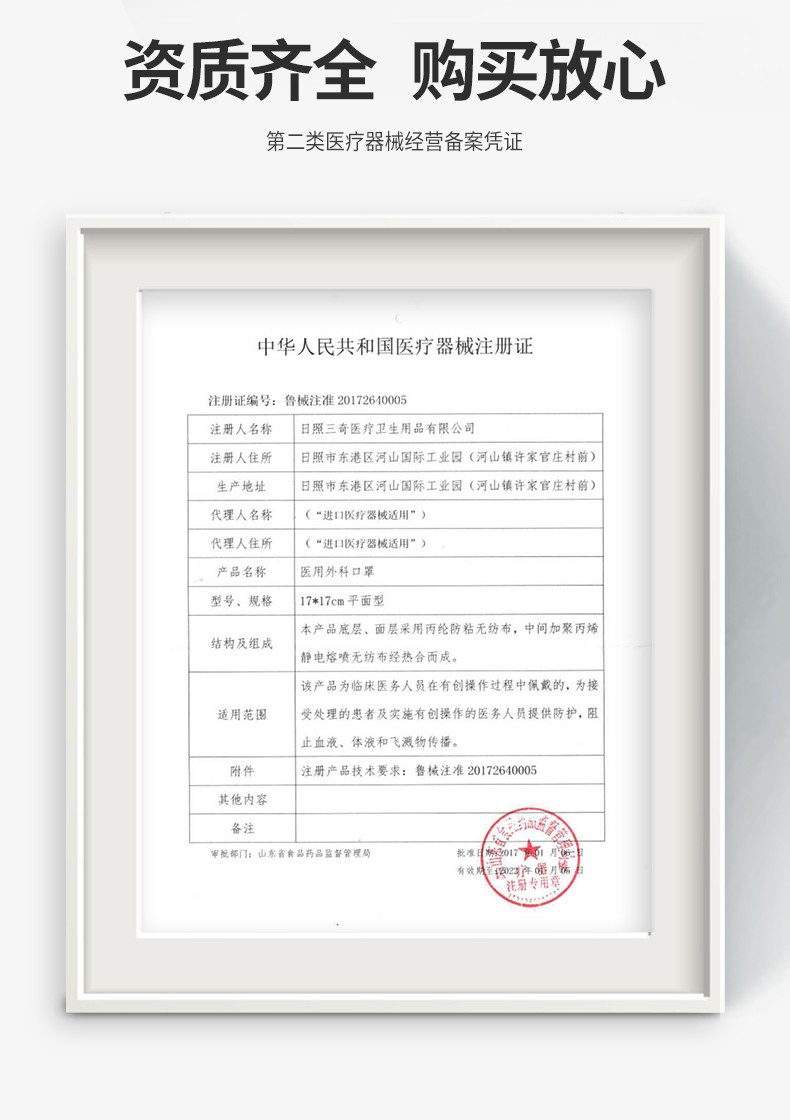 三奇醫用外科口罩圖片5