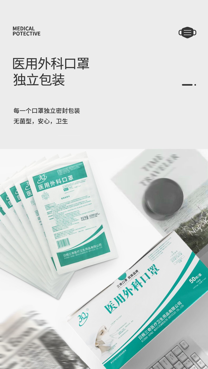 三奇醫用外科口罩圖片18