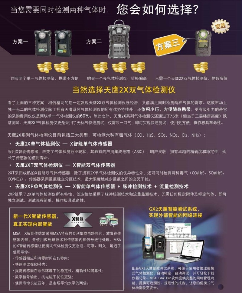 梅思安10196225（國產版）天鷹2XT雙氣體檢測儀圖片8