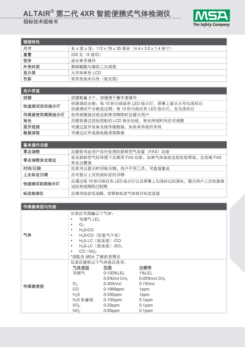 梅思安10196254（國產(chǎn)版）天鷹4XR藍(lán)牙版多種氣體檢測儀圖片19