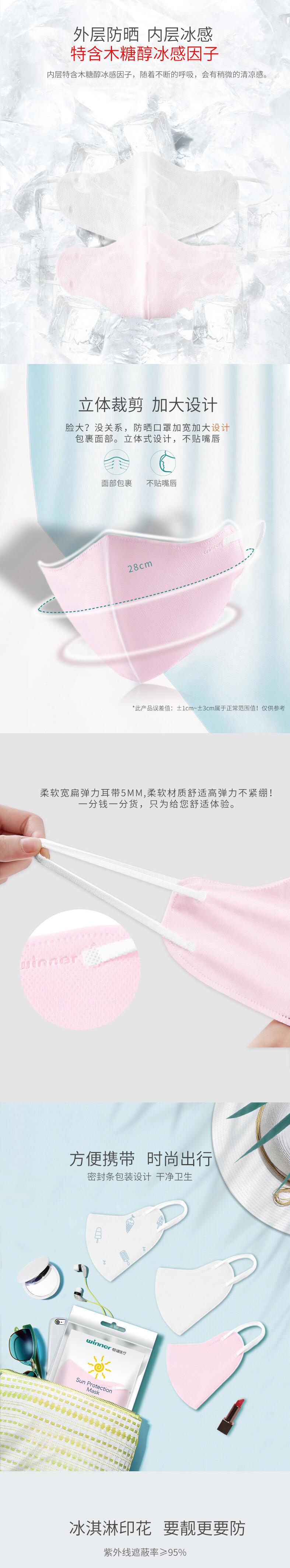 穩健604-006386一次性防曬防塵口罩圖片3