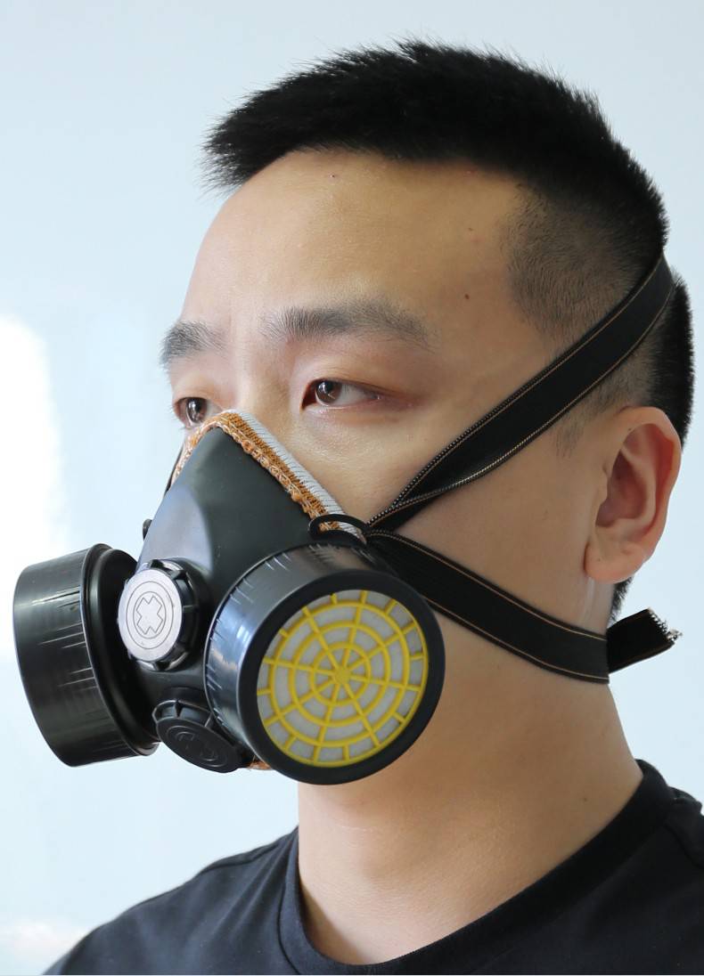 藍鷹NP306橡膠雙濾盒半面罩防毒面具圖片15