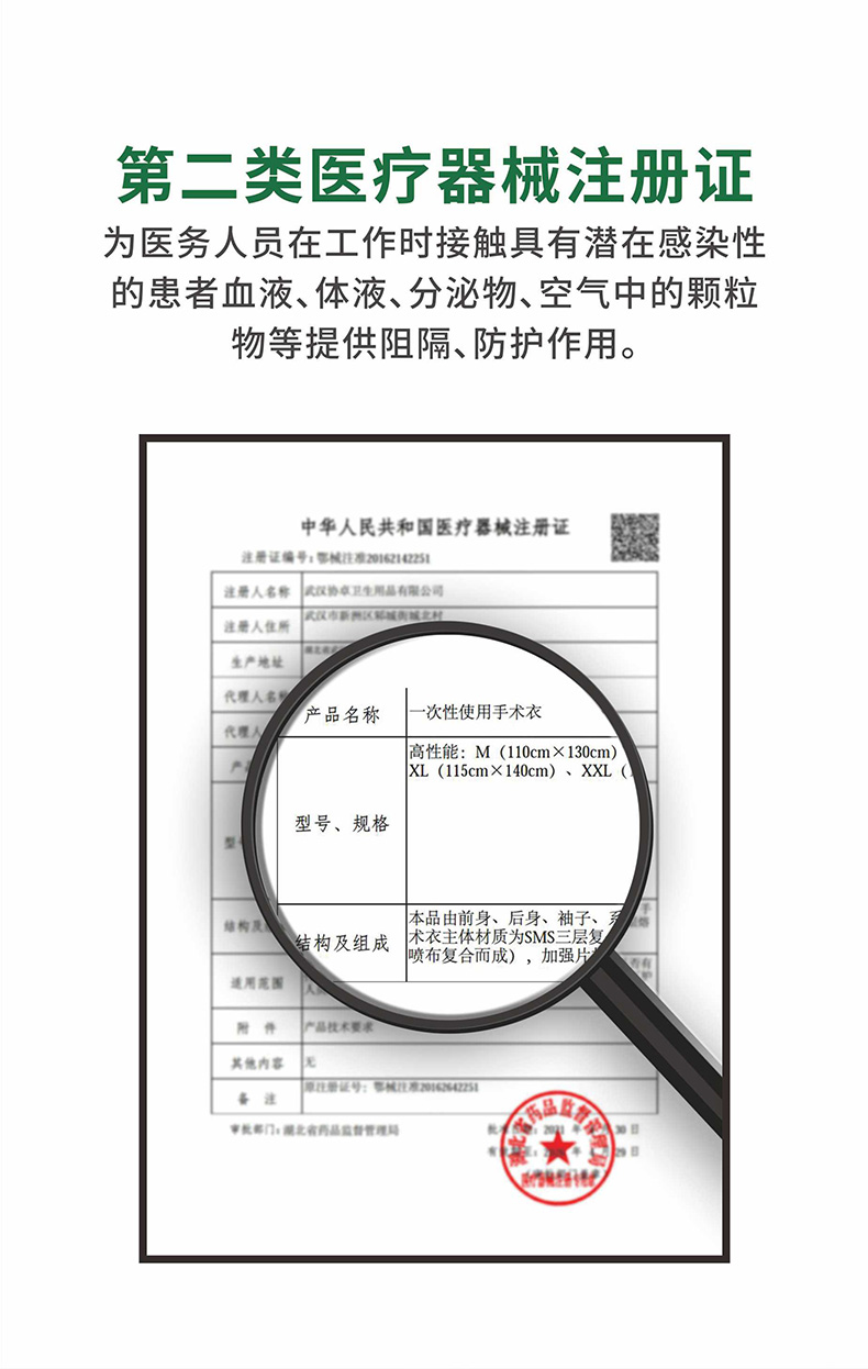 祥森一次性使用手術(shù)衣加強型