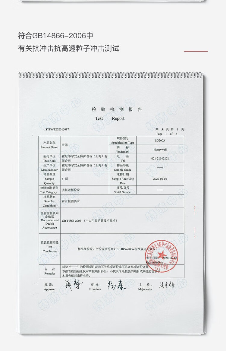 霍尼韋爾200500 LG200A透明防霧護目鏡鏡片圖片14