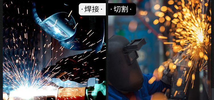 友盟AP-0160藍(lán)色牛二層皮電焊手套圖片2