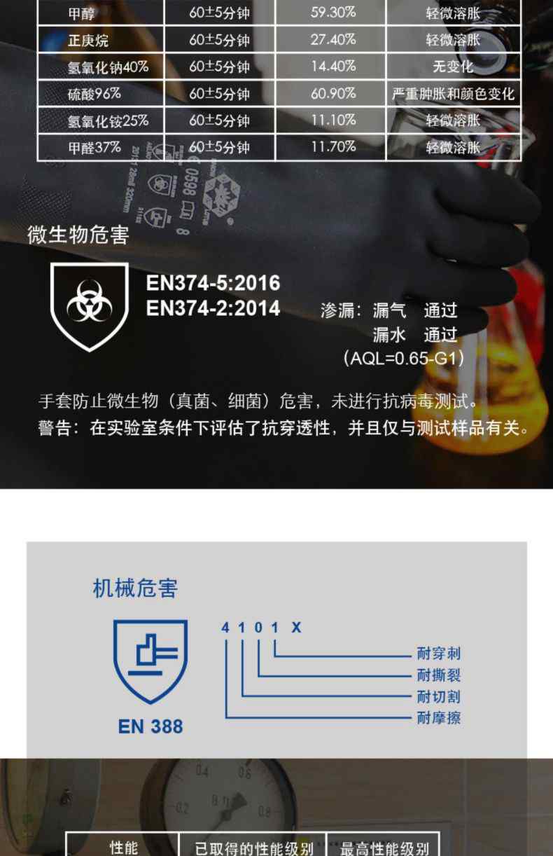 雪蓮21131丁腈絨里直邊袖口鉆石紋防護手套3.jpg