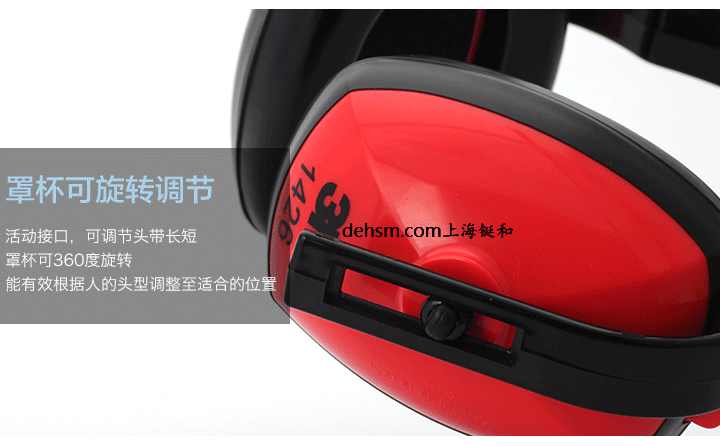 3M1426防噪音耳罩罩杯可旋轉調節