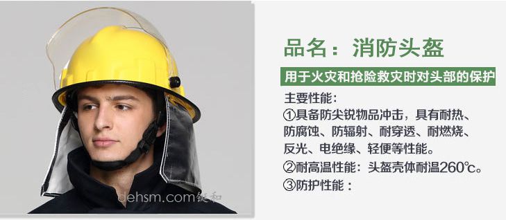 DH-02消防服套裝之消防頭盔圖片