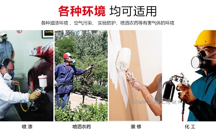 3M3200化工噴漆防毒面具使用領域
