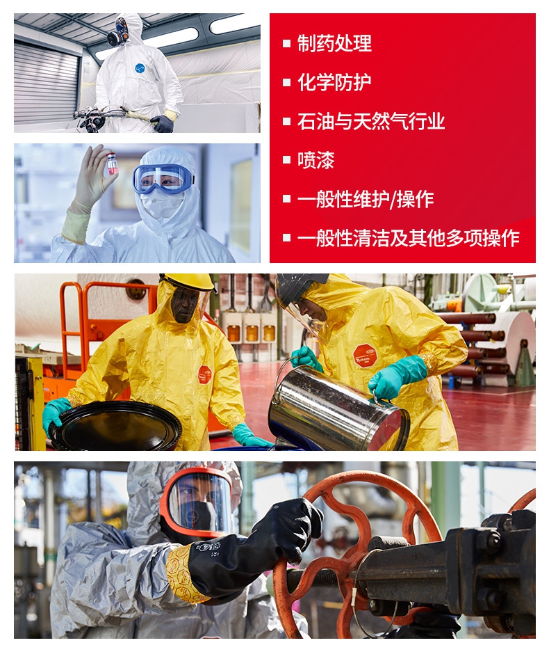杜邦Tychem2000化學防護服TC198T LY應用領域